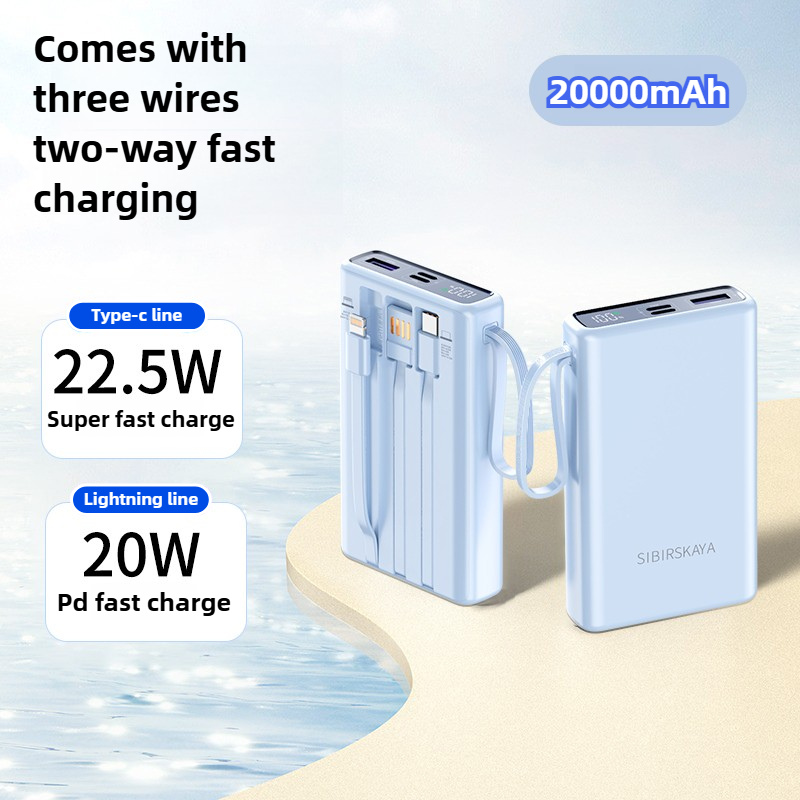 Portable Charger 20000Mah - Przenośny power bank 20000mAh Wbudowane 4